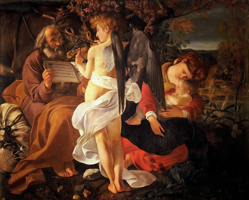 Mısır'a Kaçışta Dinlenme - Caravaggio
