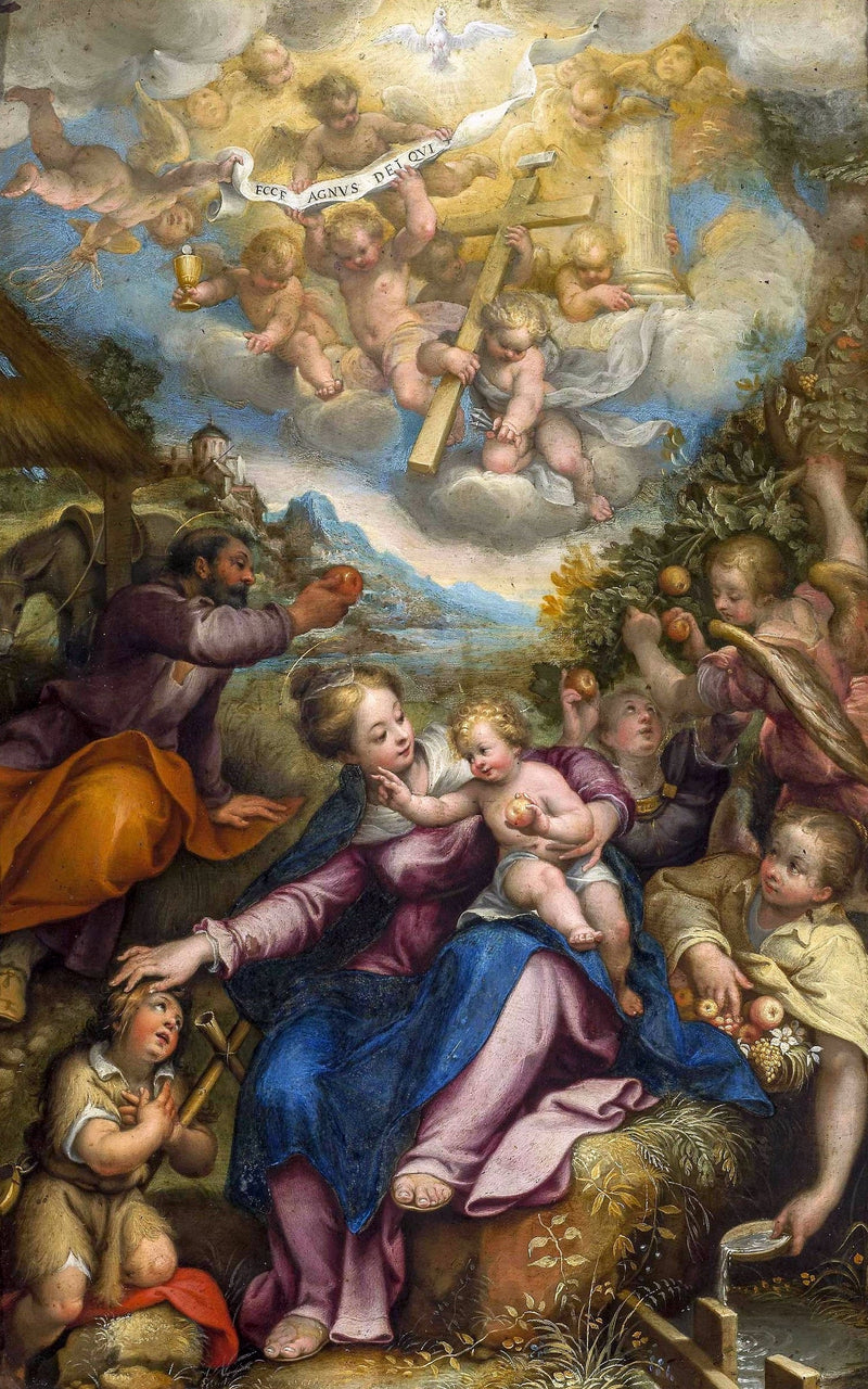 Mısır'a Kaçışta Dinlenme - Denis Calvaert