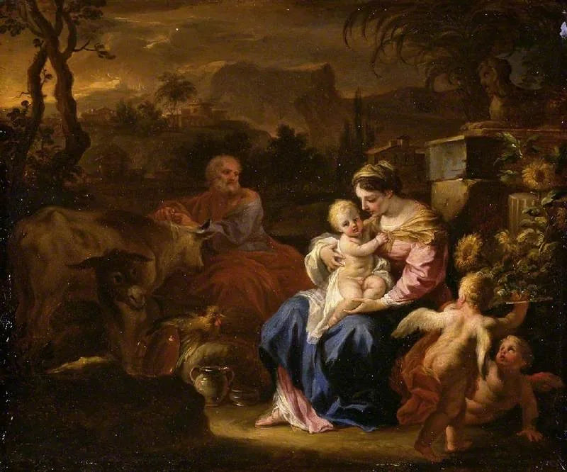 Mısır'a Kaçışta Dinlenme - Francesco Solimena