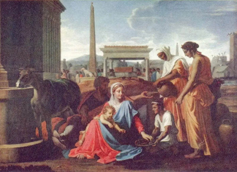Mısır'a kaçış sırasında dinlenme - Nicolas Poussin