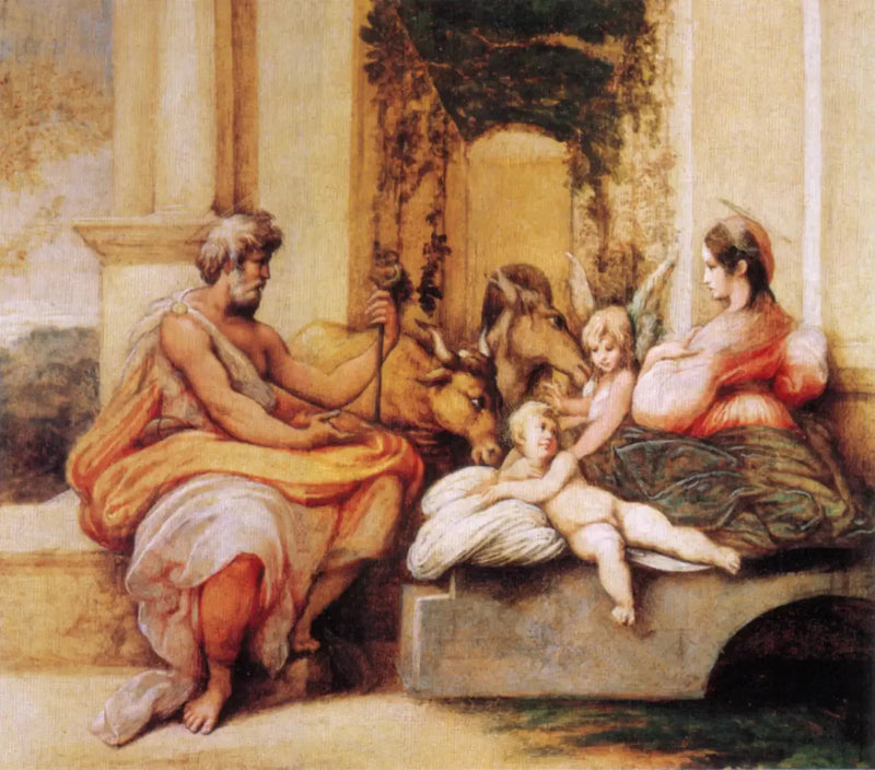 Mısır'a Kaçışta Dinlenme - Parmigianino