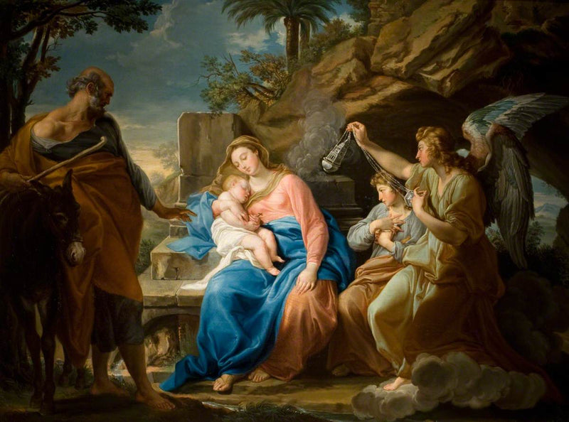 Mısır'a Kaçışta Dinlenme - Pompeo Batoni