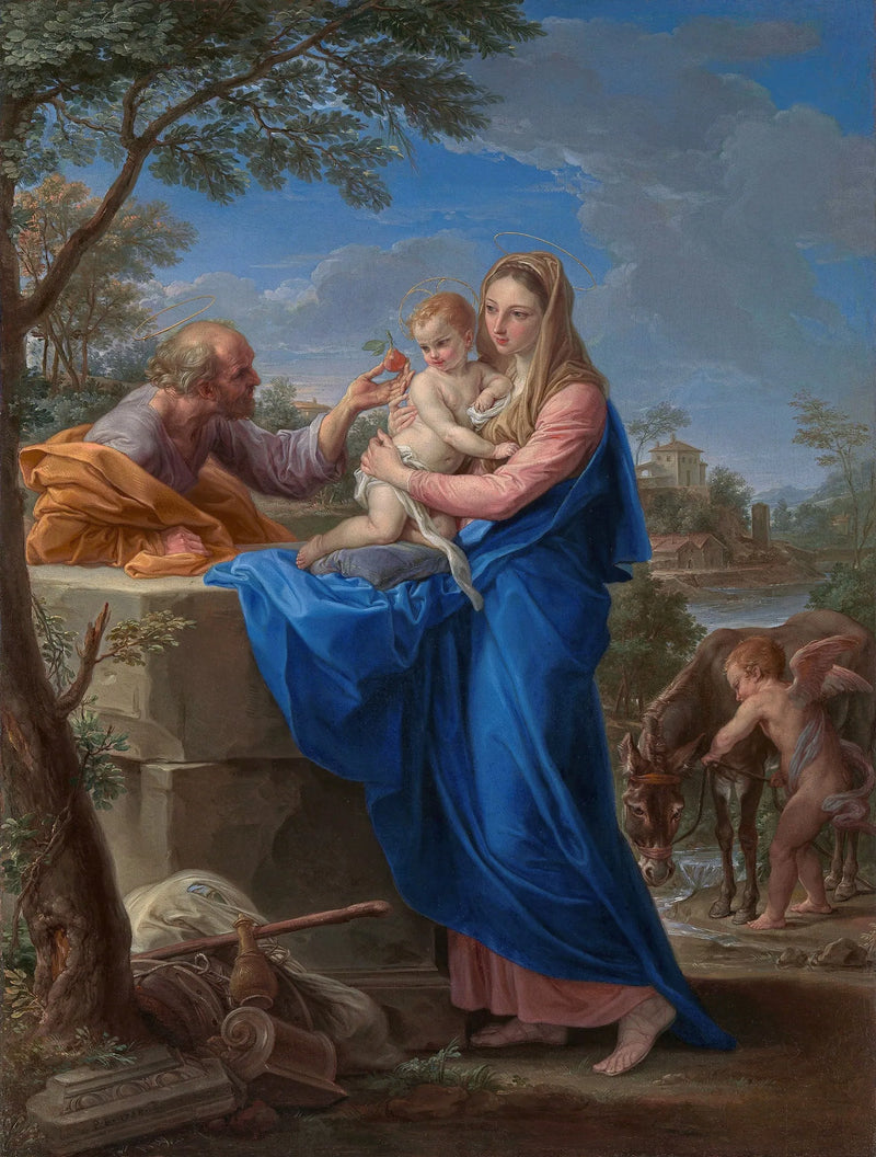 Mısır'a Kaçışta Dinlenme - Pompeo Batoni