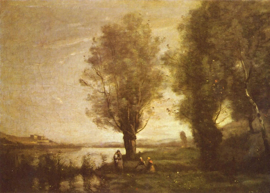 Söğütler Altında Dinlenme - Jean-Baptiste Camille Corot