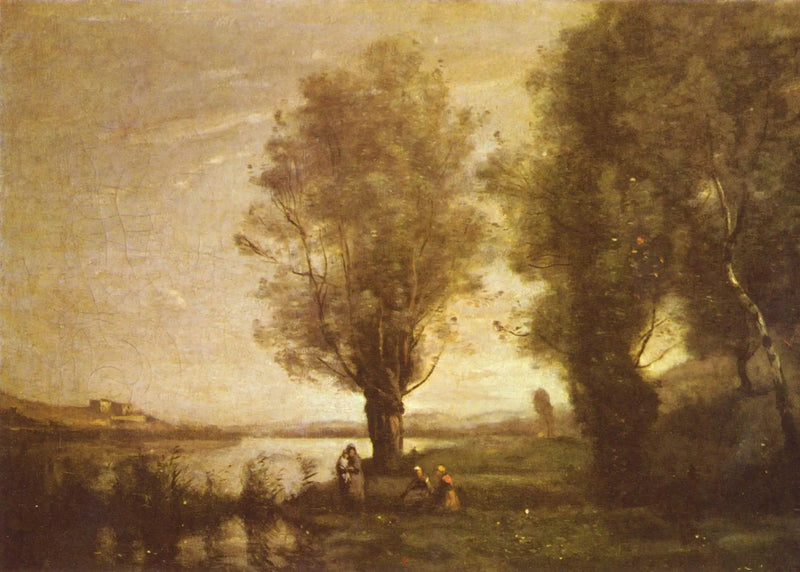 Söğütler Altında Dinlenme - Jean-Baptiste Camille Corot