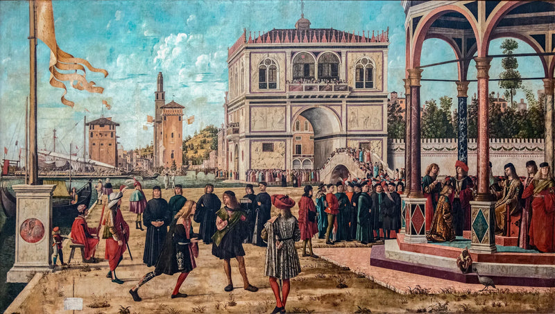 İngiltere Sarayında Elçilerin Dönüşü - Vittore Carpaccio