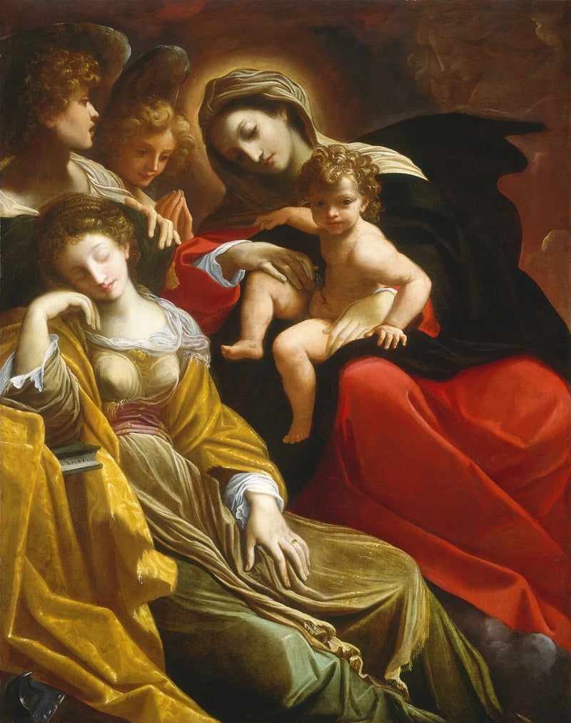Alexandria Saint Catherine Rüyası - Ludovico Carracci