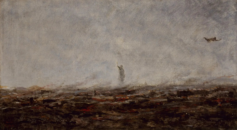 Rüya: Yanan Paris, Eylül 1870 - Jean-Baptiste Camille Corot