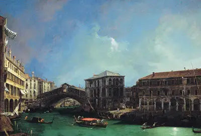 Kuzeyden Rialto - Canaletto