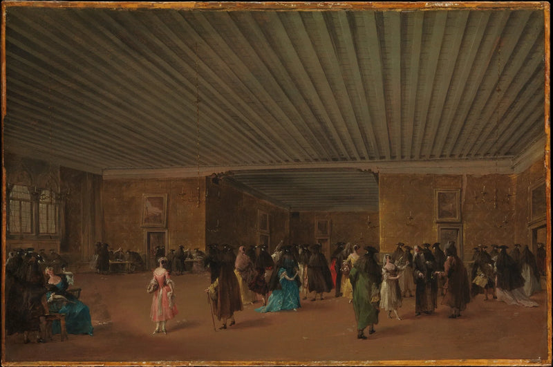 Dandolo Sarayı'ndaki Le Ridotto Pubblico - Francesco Guardi