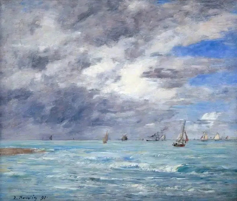 Deauville Kıyısı - Eugène Boudin