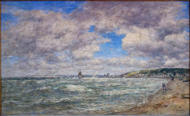 Deauville Kıyısı - Eugène Boudin