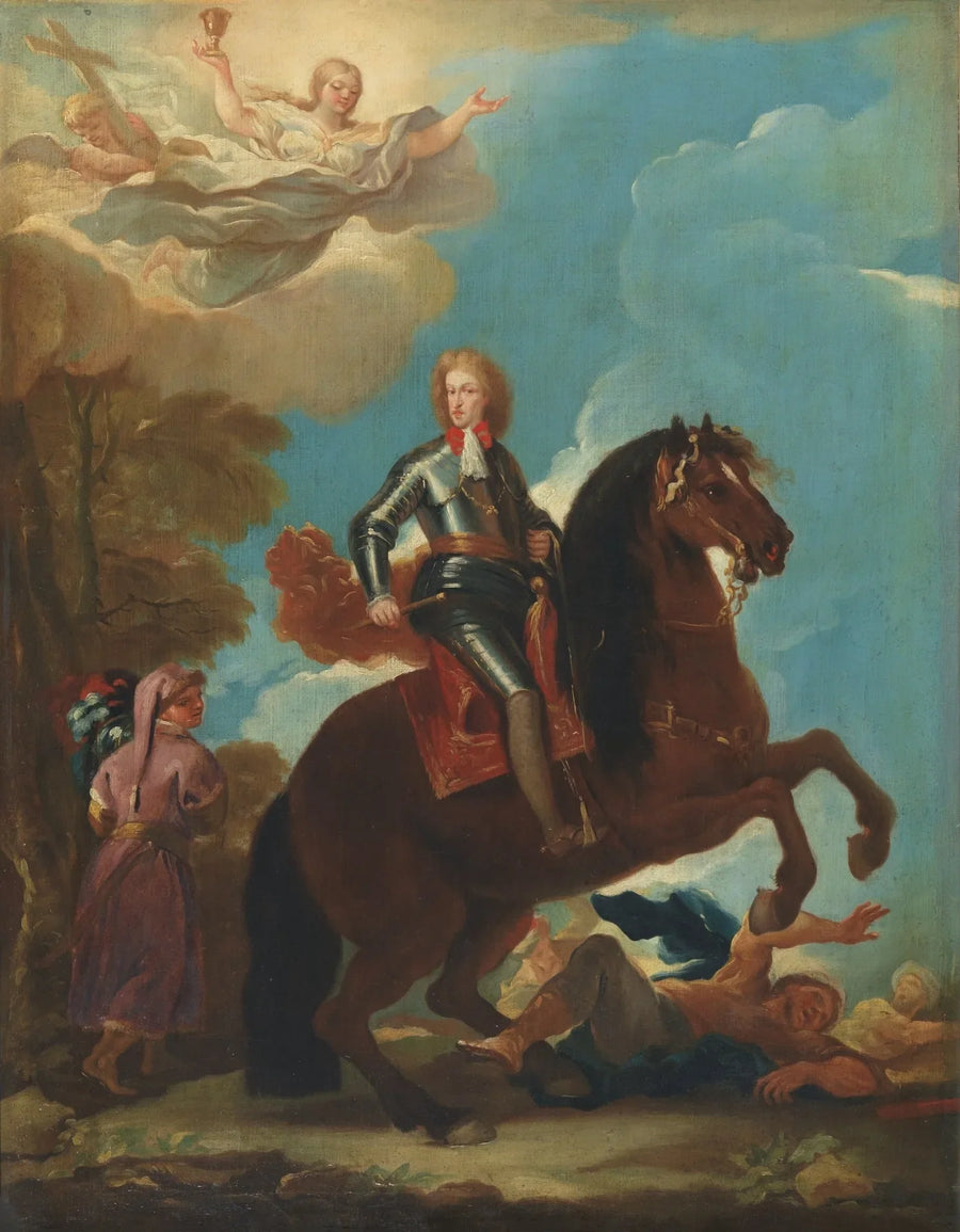 İspanya Kralı II. Charles At üzerinde - Luca Giordano