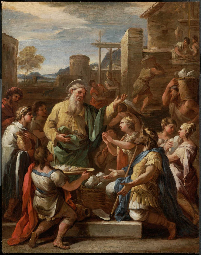 Kral Tiridate, Aziz Gregory Ermeni önünde - Luca Giordano
