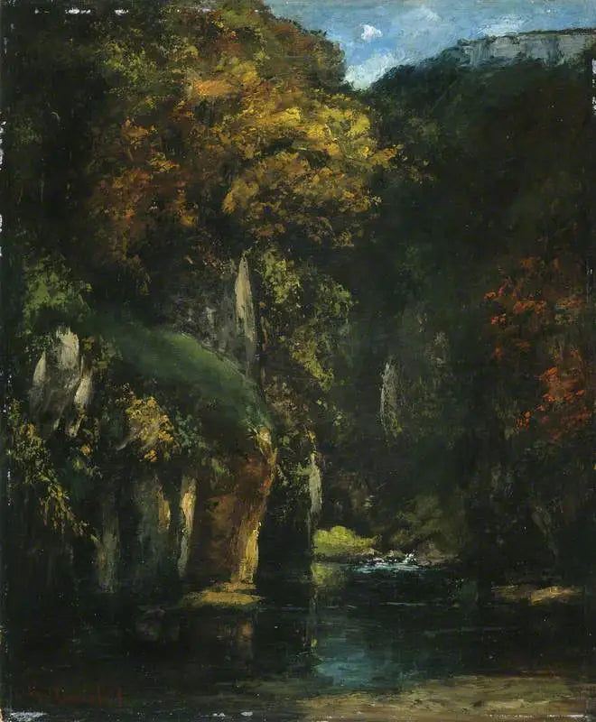 Kara Kuyusu Çayırı - Gustave Courbet