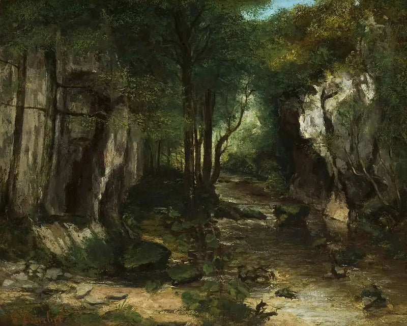 Kara Kuyusu Çayırı - Gustave Courbet