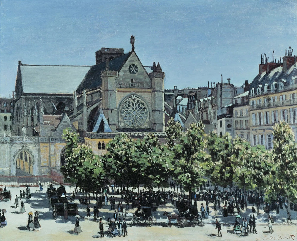 Le Saint-Germain de l'Auxerrois Paris - Claude Monet image 1 reproduction réalisée par Alpha Reproduction