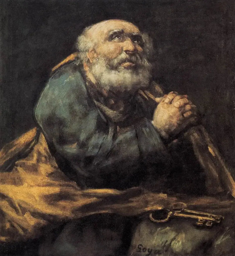 Tövbe Eden Aziz Petrus - Francisco de Goya