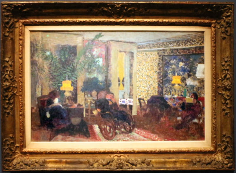 Üç Lambalı Salon, Saint-Florentin Caddesi - Édouard Vuillard