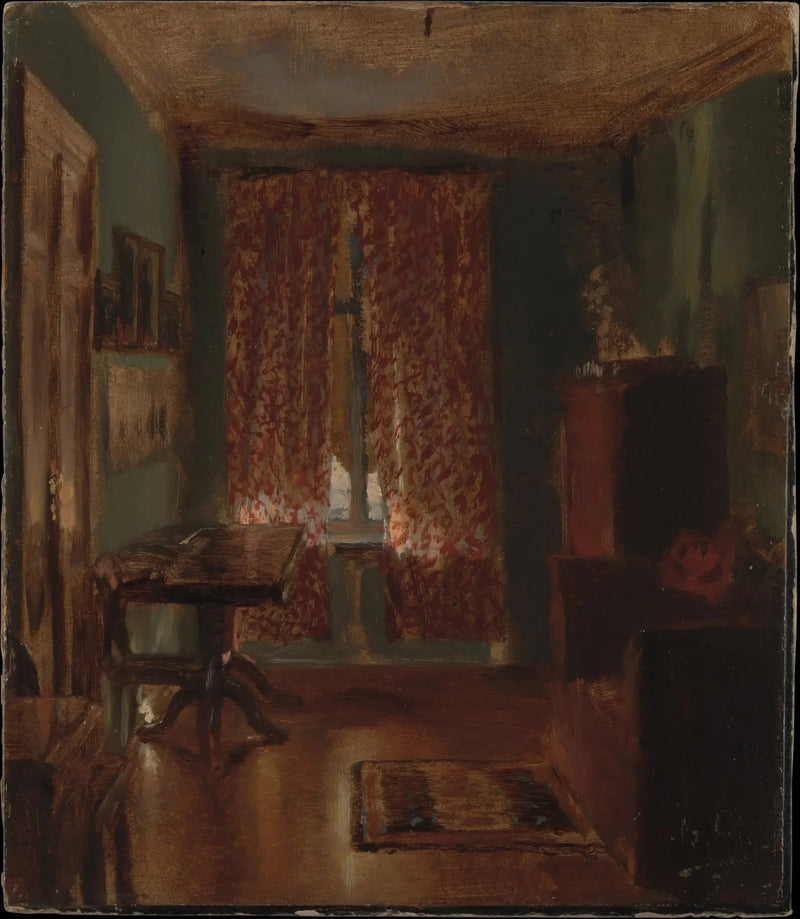 Ritterstrasse'daki sanatçının salonu - Adolph von Menzel