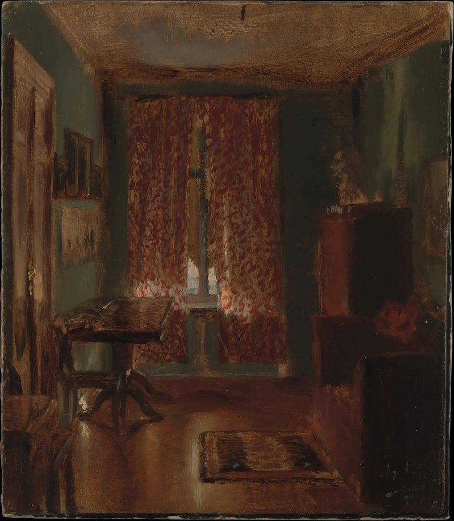 Ritterstrasse'daki sanatçının salonu - Adolph von Menzel