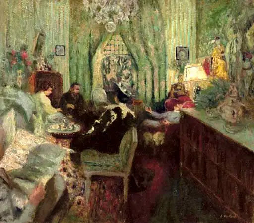 Madame Aron'un Salonu - Édouard Vuillard