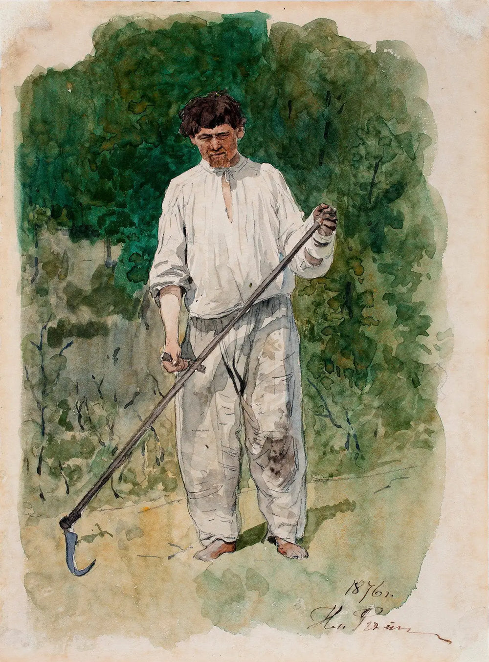 Le Scytheman - Ilya Repin - Alpha Reproduction