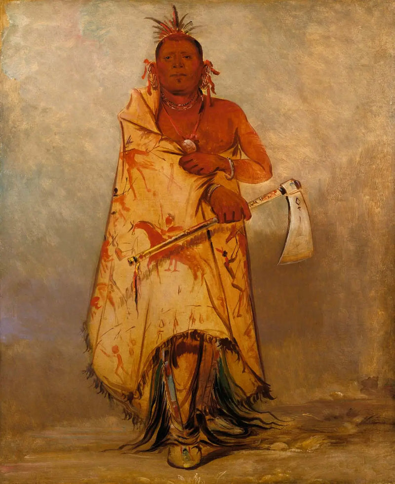 Le-sháw-loo-láh-le-hoo, Big Elk, Skidi (Kurt) Pawnee lideri - George Catlin