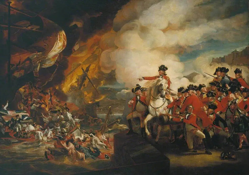 Cebelitarık'ın oturak ve rahatlama sahnesi, 13 Eylül 1782; replik - John Singleton Copley