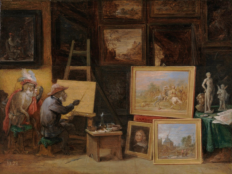 Boyacı Maymun - David Teniers genç