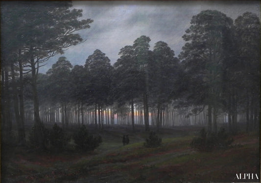 Le soir - Caspar David Friedrich - Reproductions de tableaux et peintures haut de gamme