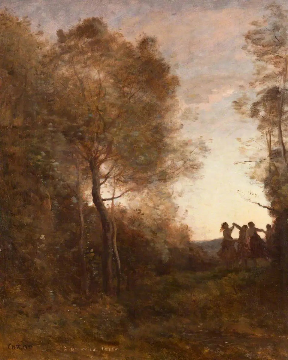 Le soir – La danse des nymphes - Jean-Baptiste Camille Corot - Alpha Reproduction