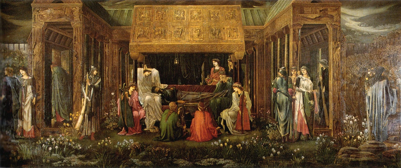 Arthur'un Avalon'daki Uykusu - Edward Burne-Jones