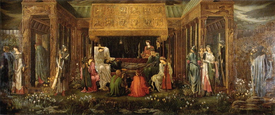 Arthur'un Avalon'daki Uykusu - Edward Burne-Jones