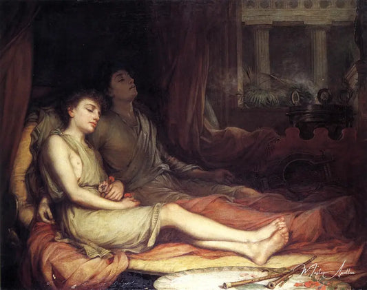 Le sommeil et son demi-frère la mort - John William Waterhouse - Reproductions de tableaux et peintures haut de gamme