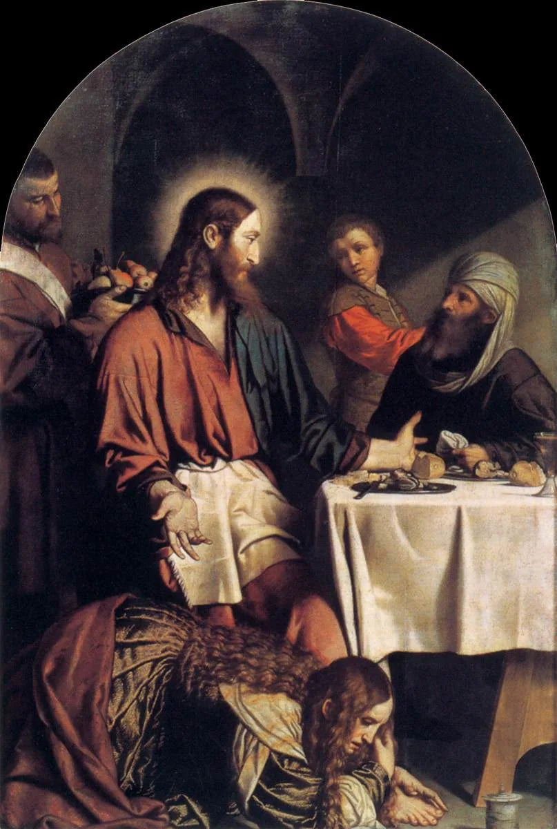 Simon the Pharisee'deki Akşam Yemeği - Alessandro Bonvicino