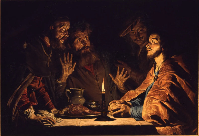 Emmaus Akşam Yemeği - Gerrit van Honthorst