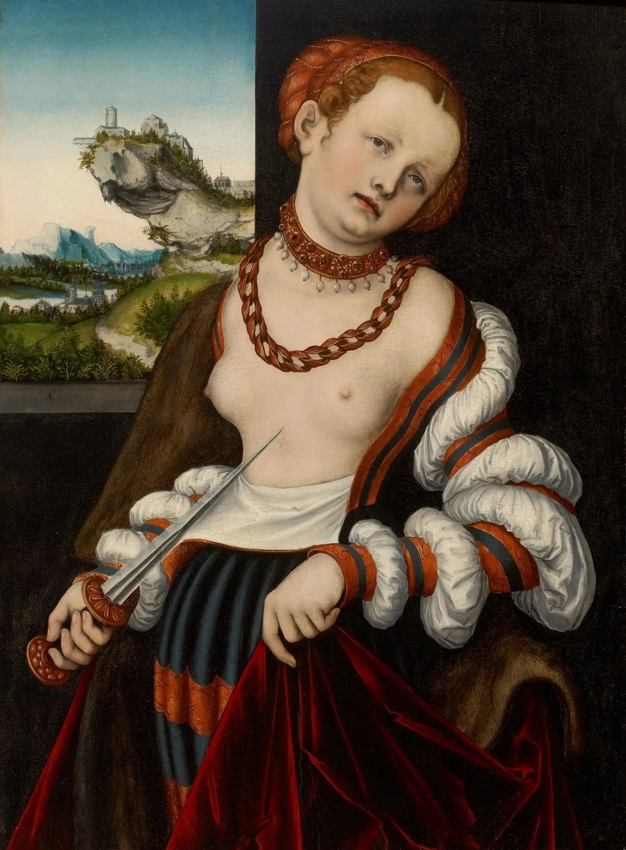Lucrèce'nin İntiharı - Lucas Cranach the Elder