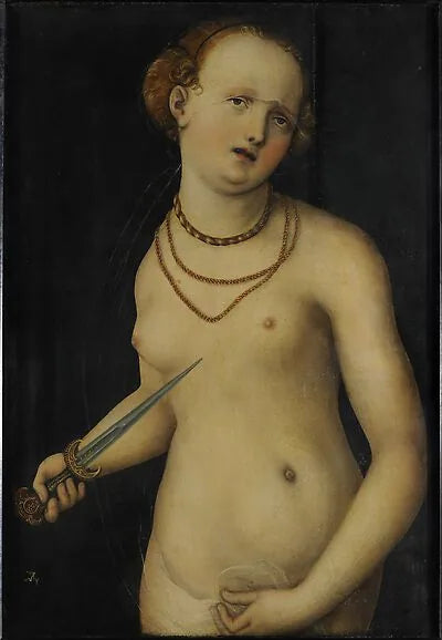 Lucrèce'nin İntiharı - Lucas Cranach the Elder