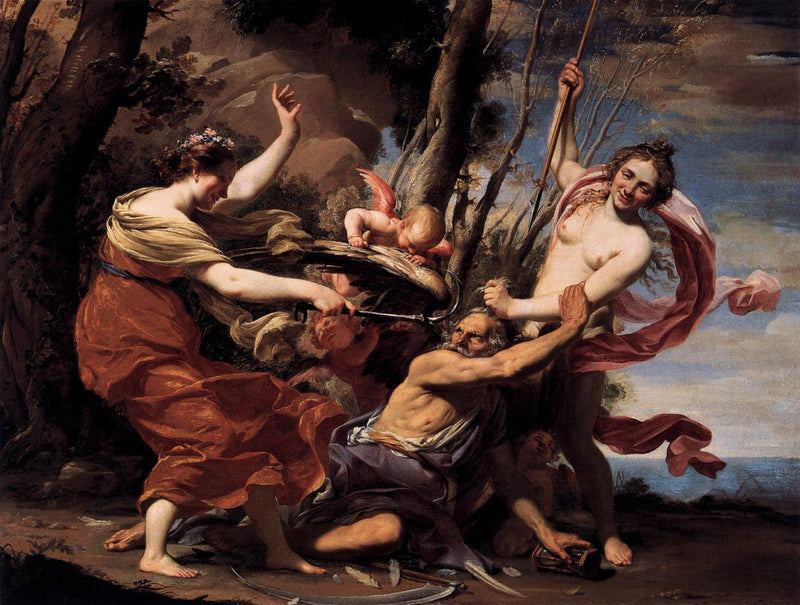 Aşk, Güzellik ve Umut tarafından yenilen zaman - Simon Vouet