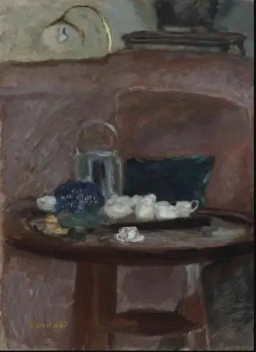 Çay, menekşe buketi - Pierre Bonnard