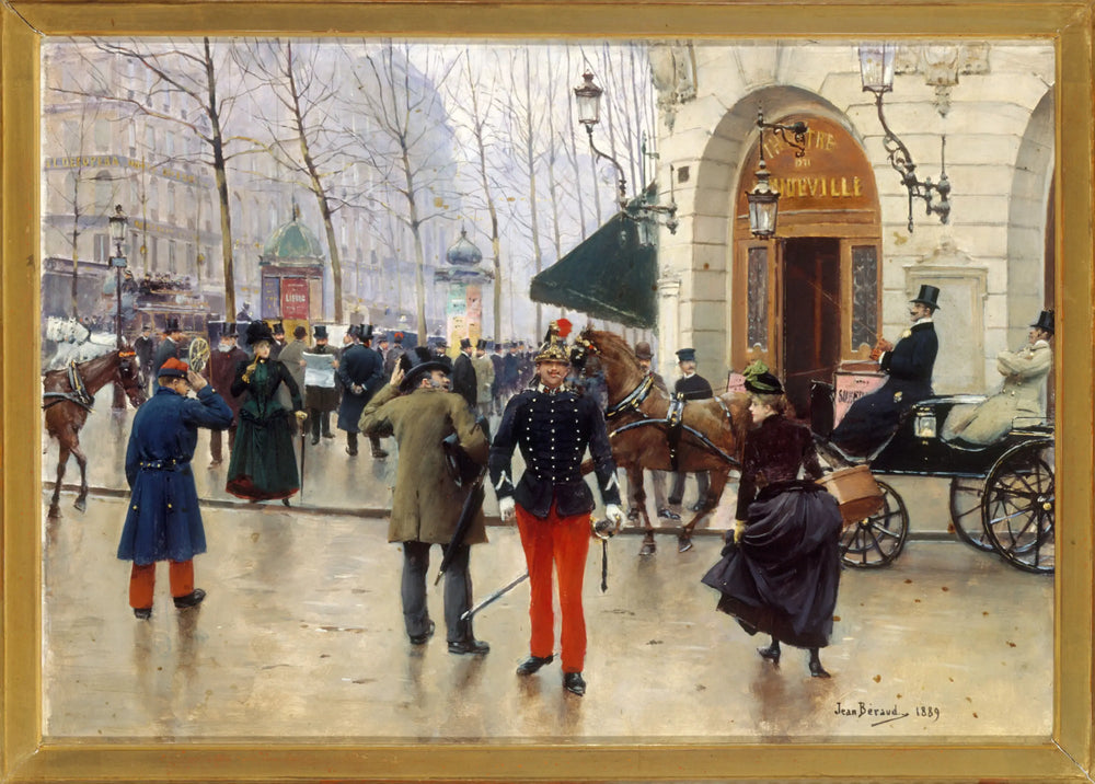 Le théâtre du Vaudeville - Jean Béraud - Alpha Reproduction
