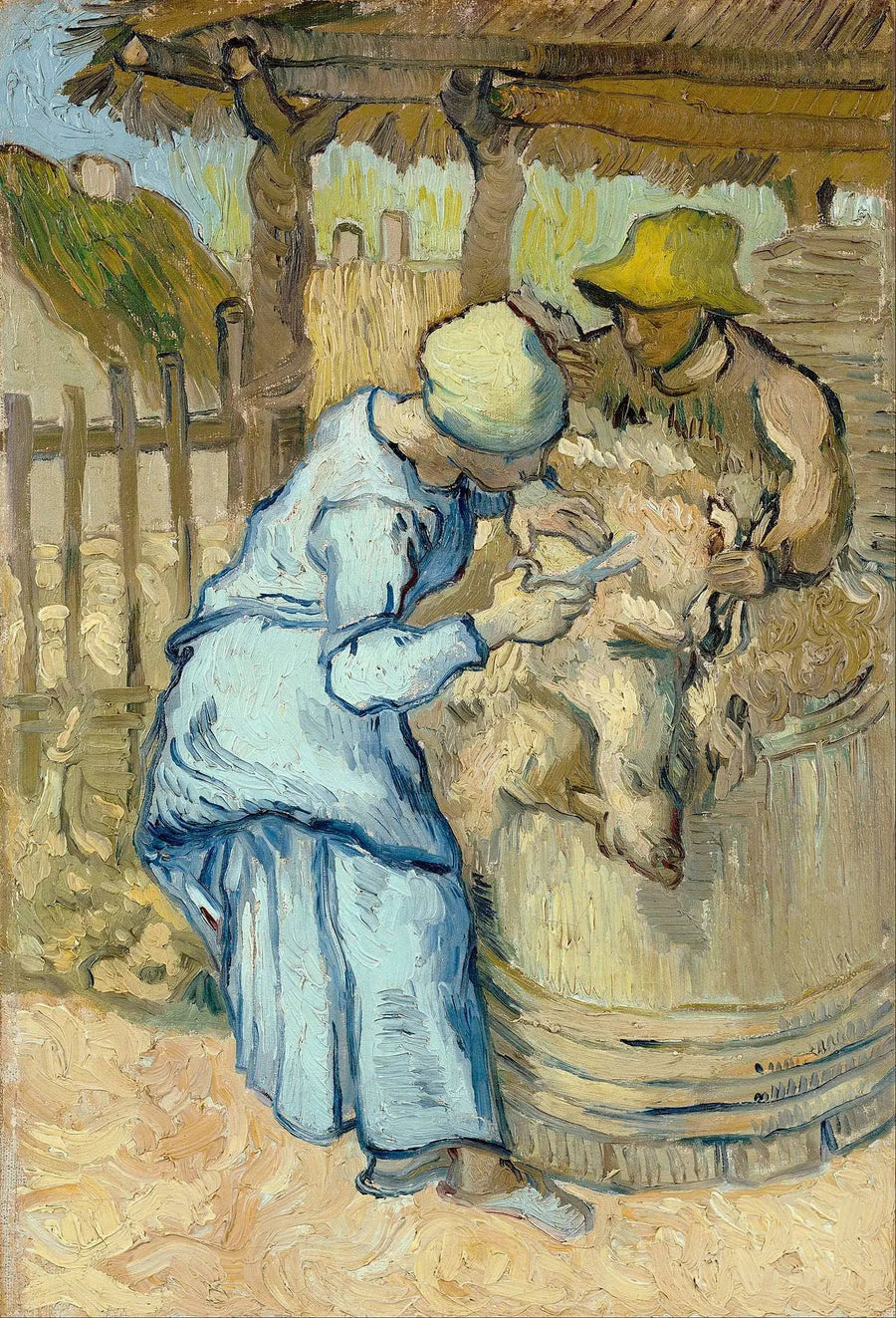 Koyun Kırpıcısı (Millet'e göre) - Vincent van Gogh