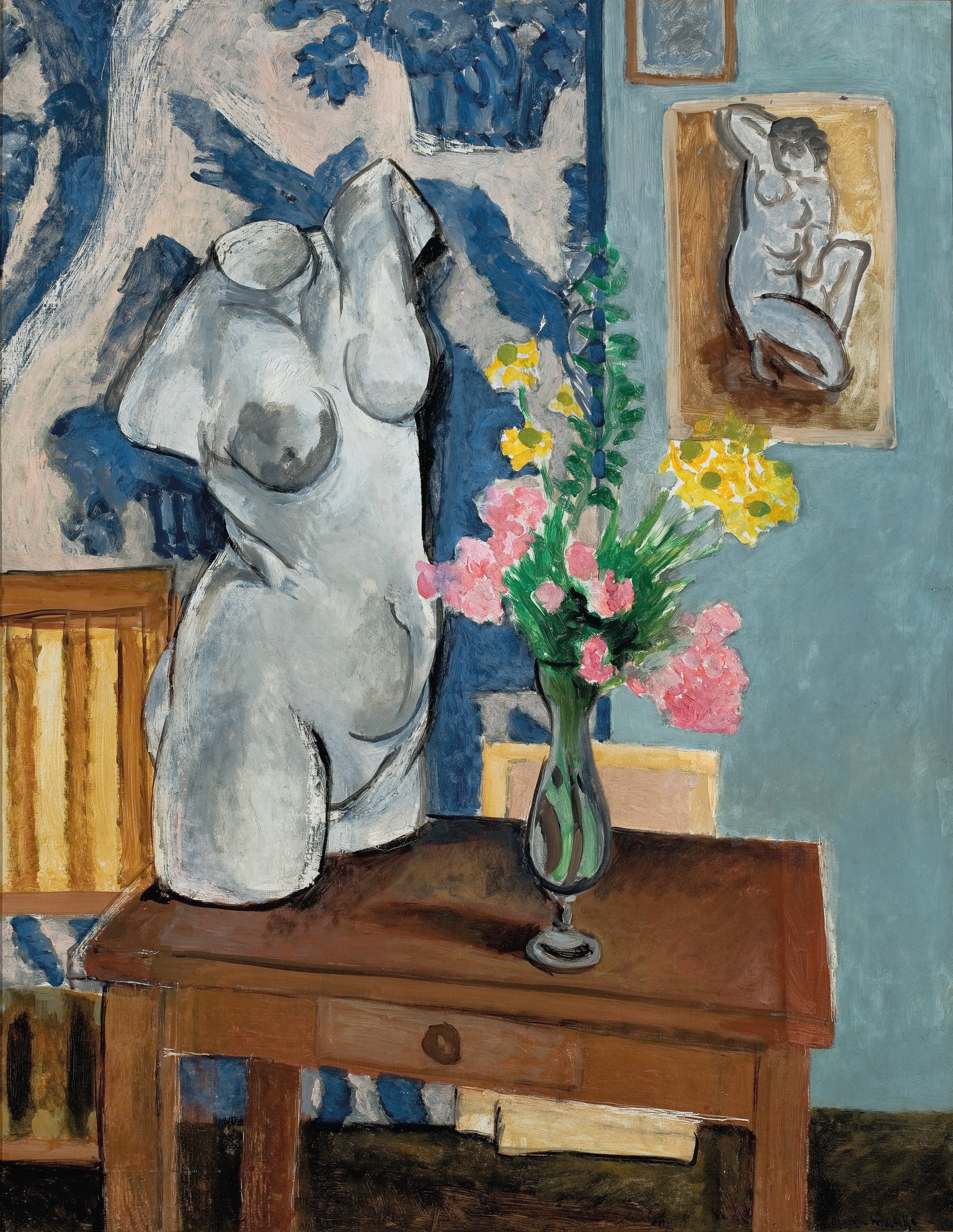 Reproduction du tableau « Le Torse en plâtre - Henri Matisse » par Alpha Reproduction en peinture à l’huile
