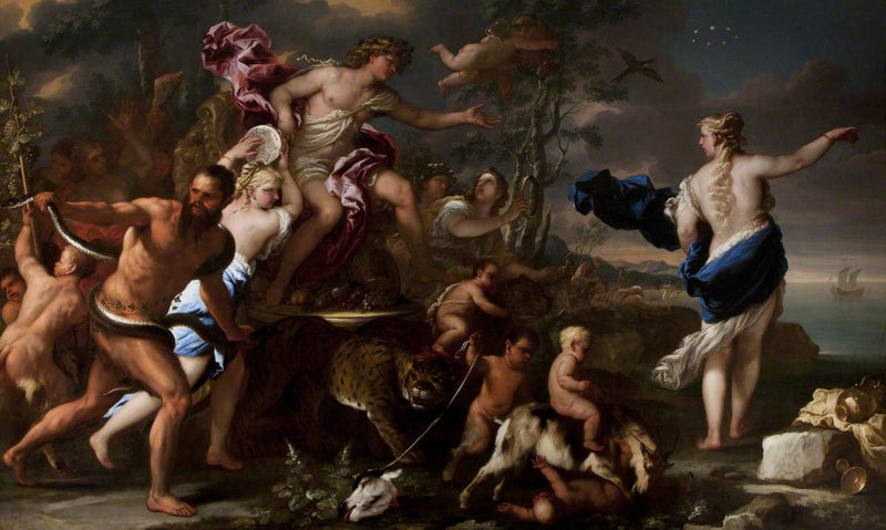 Bakkhos Zaferi ve Ariane - Luca Giordano