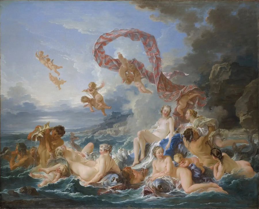 Le Triomphe de Vénus - François Boucher image 1 copie peinte à la main à l’huile