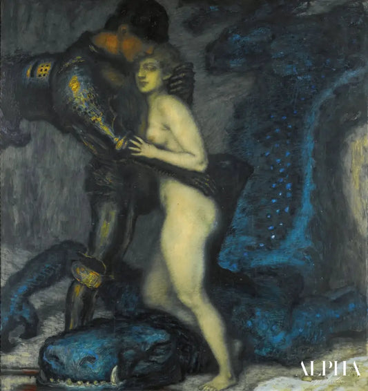 Le Tueur de Dragon - Franz Von Stuck Reproductions de tableaux à la peinture à l’huile