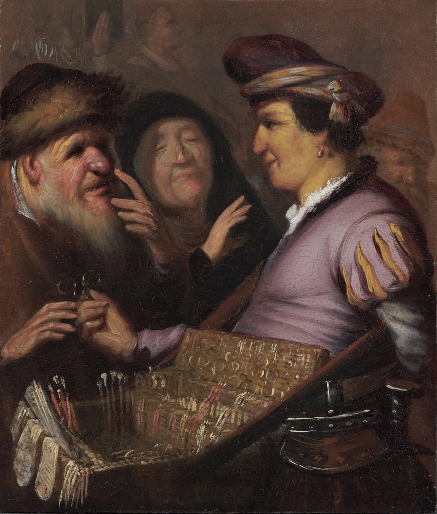 Gözlük Satıcısı (Gözlük satan bir satıcı, Vue) - Rembrandt