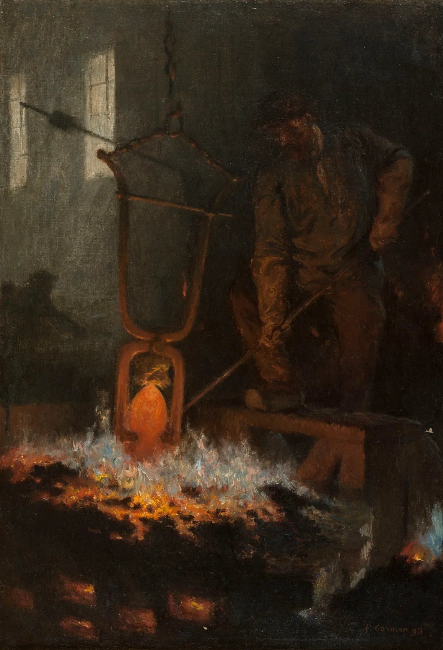 Le Verrier - Fernand Cormon image 1 copie peinte à la main à l’huile