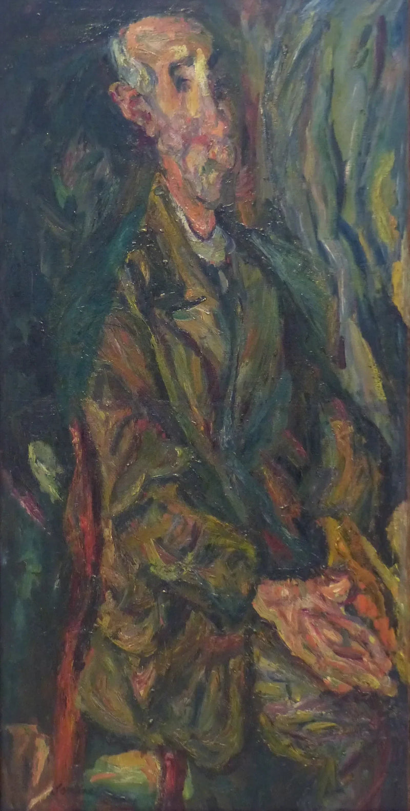 Birbirine Kenetlenmiş Ellerle Yaşlı Adam - Chaim Soutine